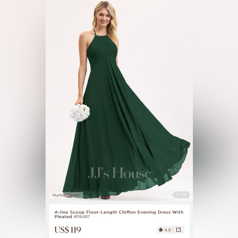 Halter Neck Bridesmaid Dress